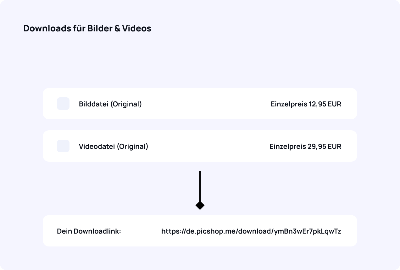 Downloads für Bilder & Videos